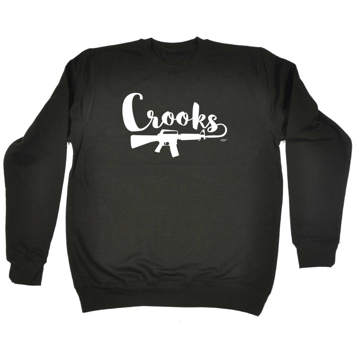 Crooks - Funny Novelty Sweatshirt - 123t Australia | Funny T-Shirts Mugs Novelty Gifts