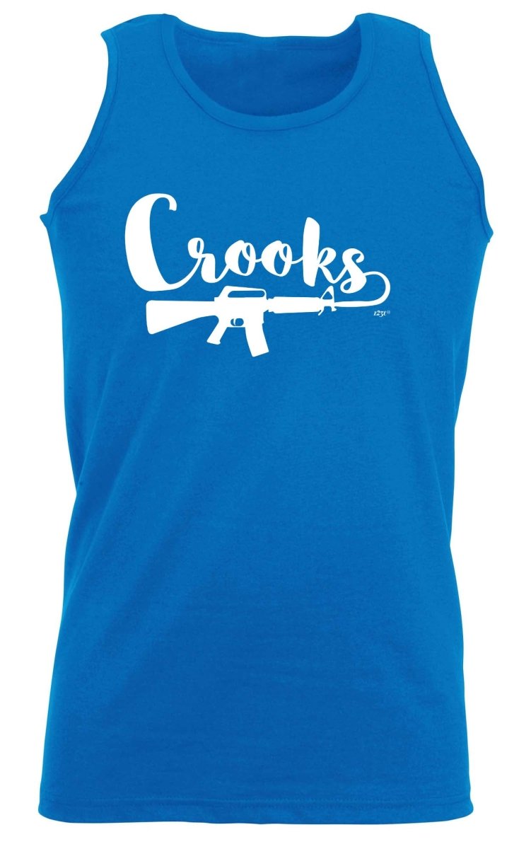 Crooks - Funny Novelty Vest Singlet Unisex Tank Top - 123t Australia | Funny T-Shirts Mugs Novelty Gifts