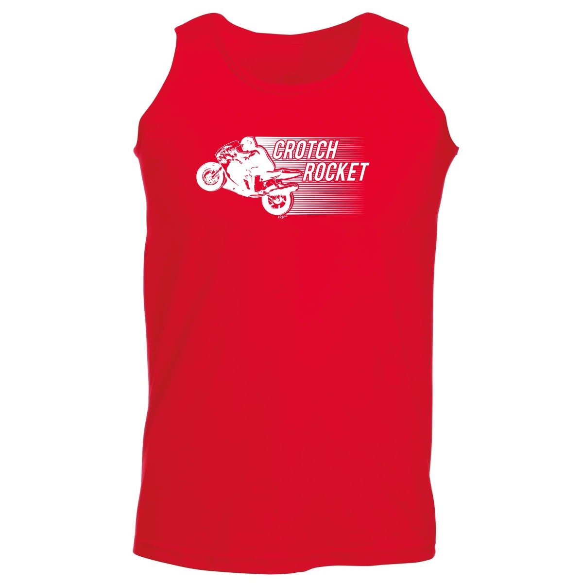 Crotch Rocket Motorbike - Funny Novelty Vest Singlet Unisex Tank Top - 123t Australia | Funny T-Shirts Mugs Novelty Gifts