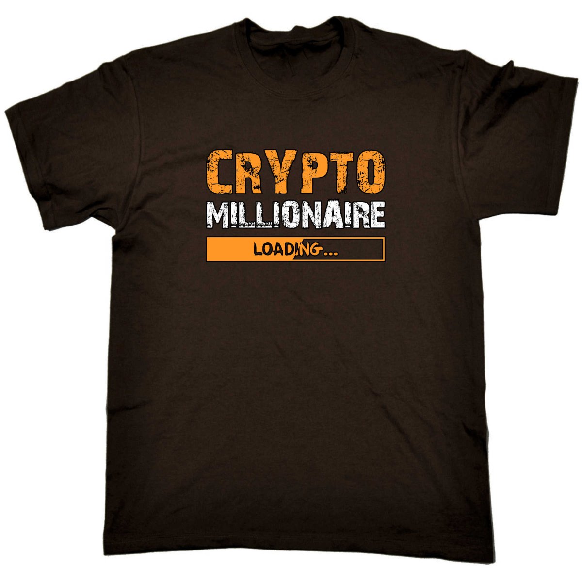 Crypto Millionaire Loading Bitcoin Currency - Mens Funny T-Shirt Tshirts - 123t Australia | Funny T-Shirts Mugs Novelty Gifts