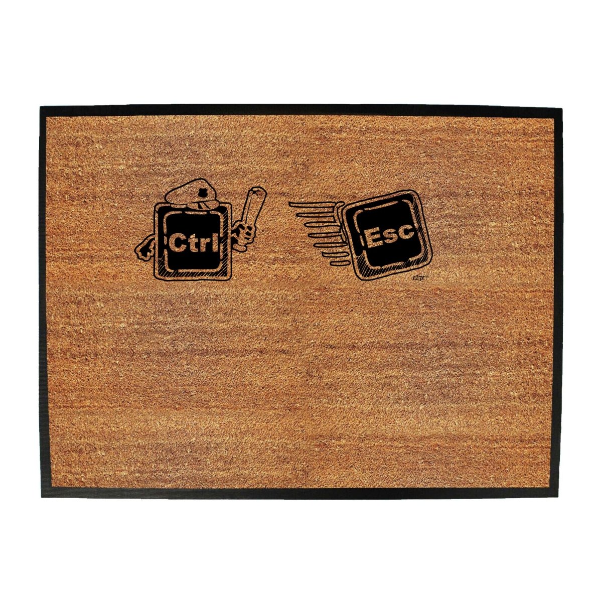 Ctrl Esc Keys Computer - Funny Novelty Doormat Man Cave Floor mat - 123t Australia | Funny T-Shirts Mugs Novelty Gifts