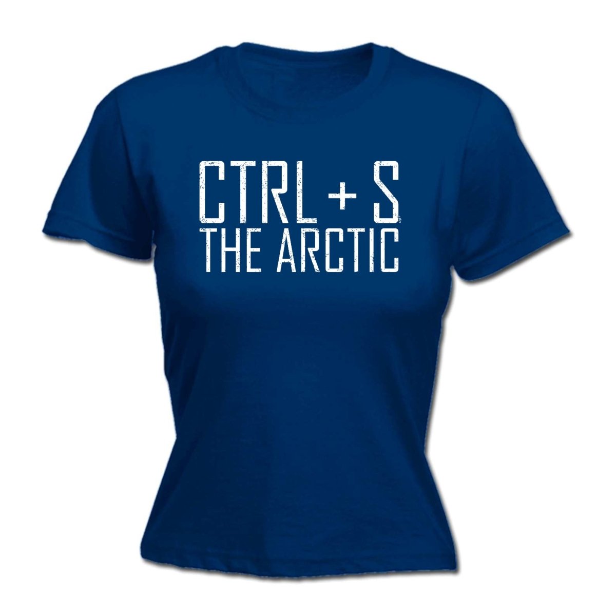 Ctrl S Save The Arctic - Funny Novelty Womens T-Shirt T Shirt Tshirt - 123t Australia | Funny T-Shirts Mugs Novelty Gifts
