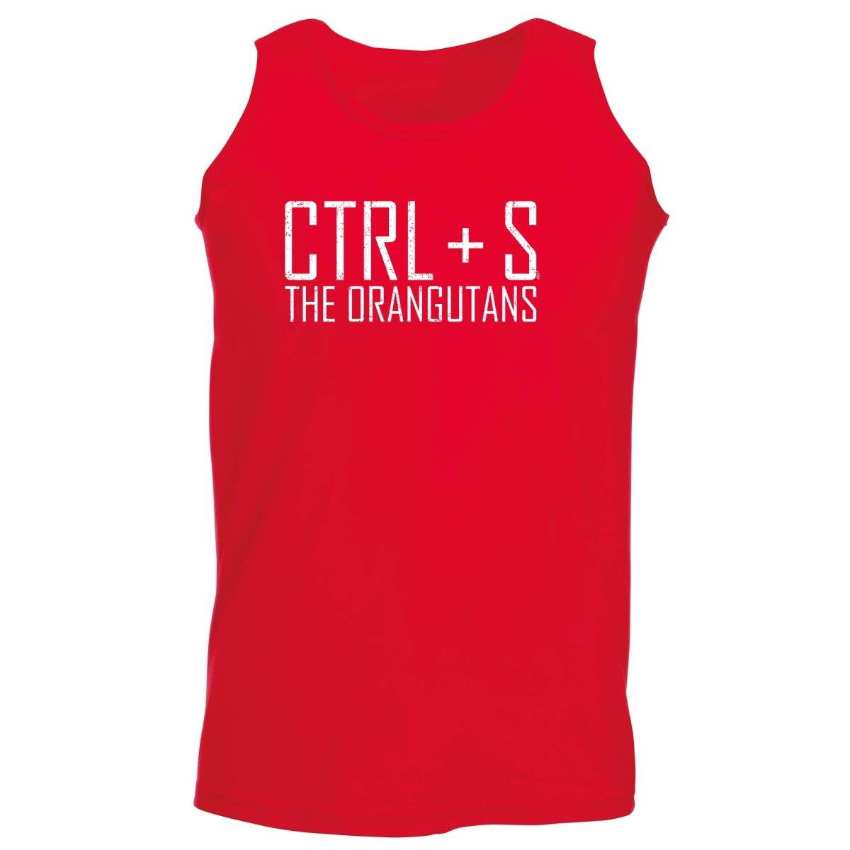 Ctrl S Save The Orangutans - Funny Novelty Vest Singlet Unisex Tank Top - 123t Australia | Funny T-Shirts Mugs Novelty Gifts