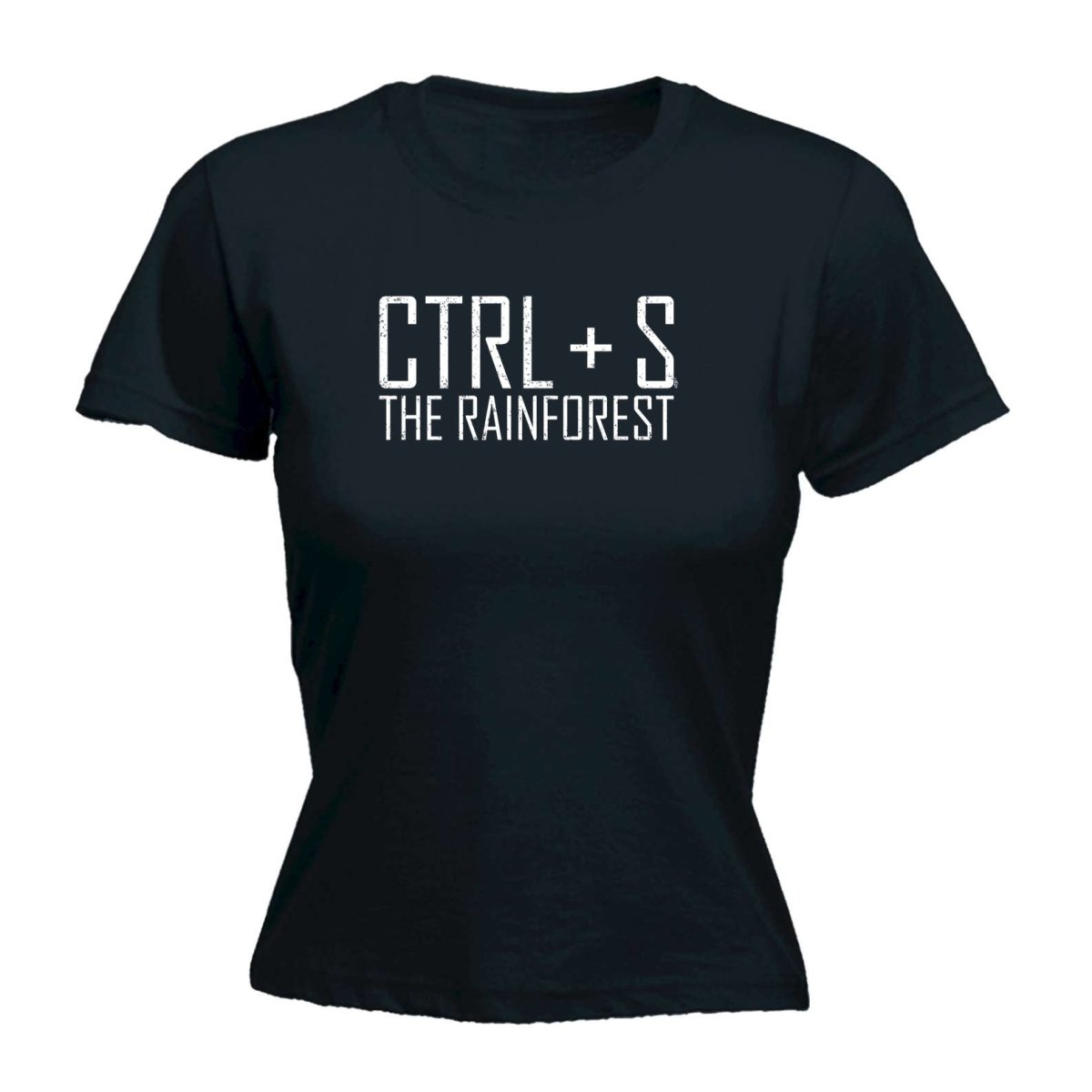 Ctrl S Save The Rainforest - Funny Novelty Womens T-Shirt T Shirt Tshirt - 123t Australia | Funny T-Shirts Mugs Novelty Gifts