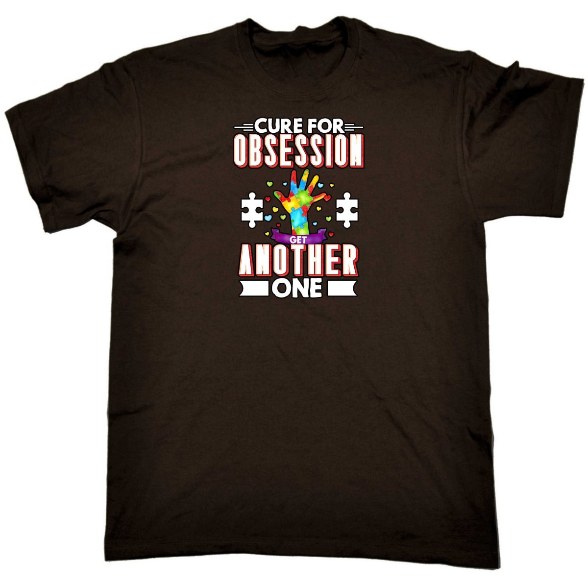Cure For Obsession Get Another One Autism - Mens Funny T-Shirt Tshirts - 123t Australia | Funny T-Shirts Mugs Novelty Gifts