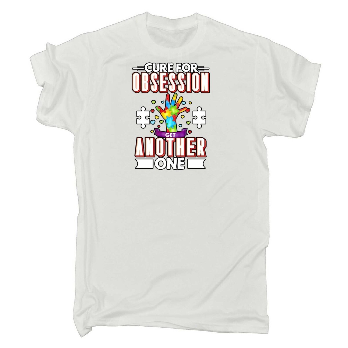 Cure For Obsession Get Another One Autism - Mens Funny T-Shirt Tshirts - 123t Australia | Funny T-Shirts Mugs Novelty Gifts