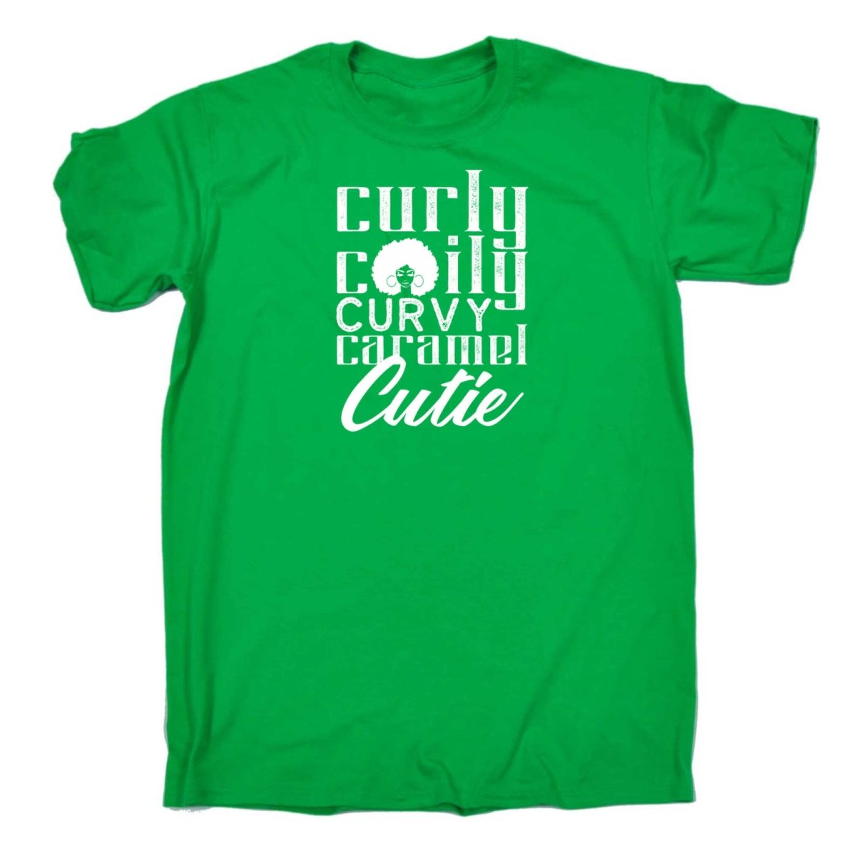 Curly Coily Curvy - Mens Funny T-Shirt Tshirts - 123t Australia | Funny T-Shirts Mugs Novelty Gifts