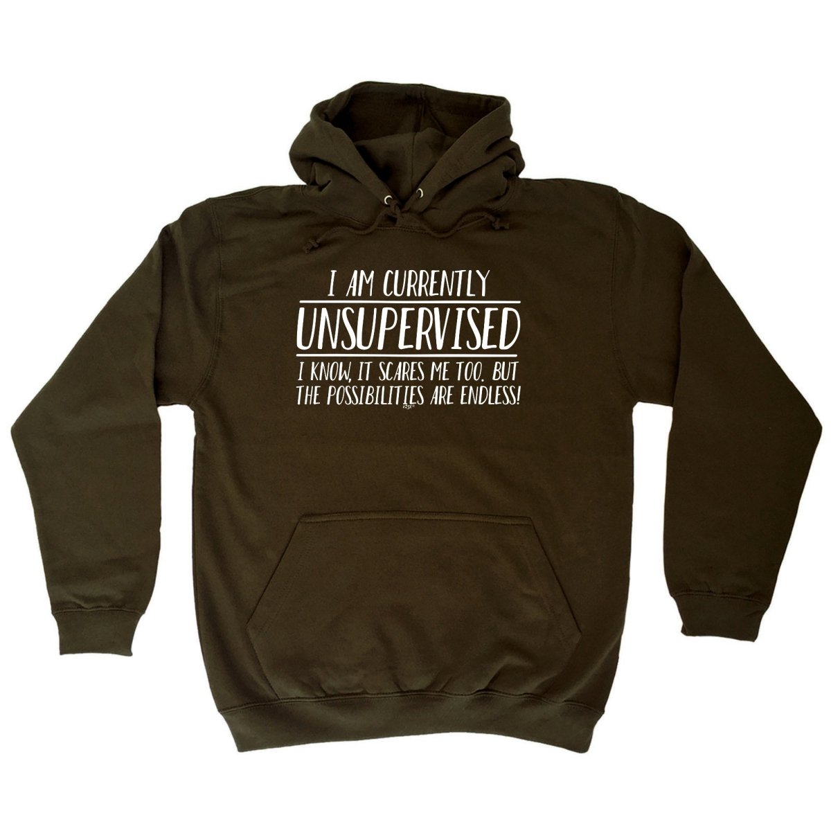 Currently Unsupervised Possisilities Endless - Funny Novelty Hoodies Hoodie - 123t Australia | Funny T-Shirts Mugs Novelty Gifts