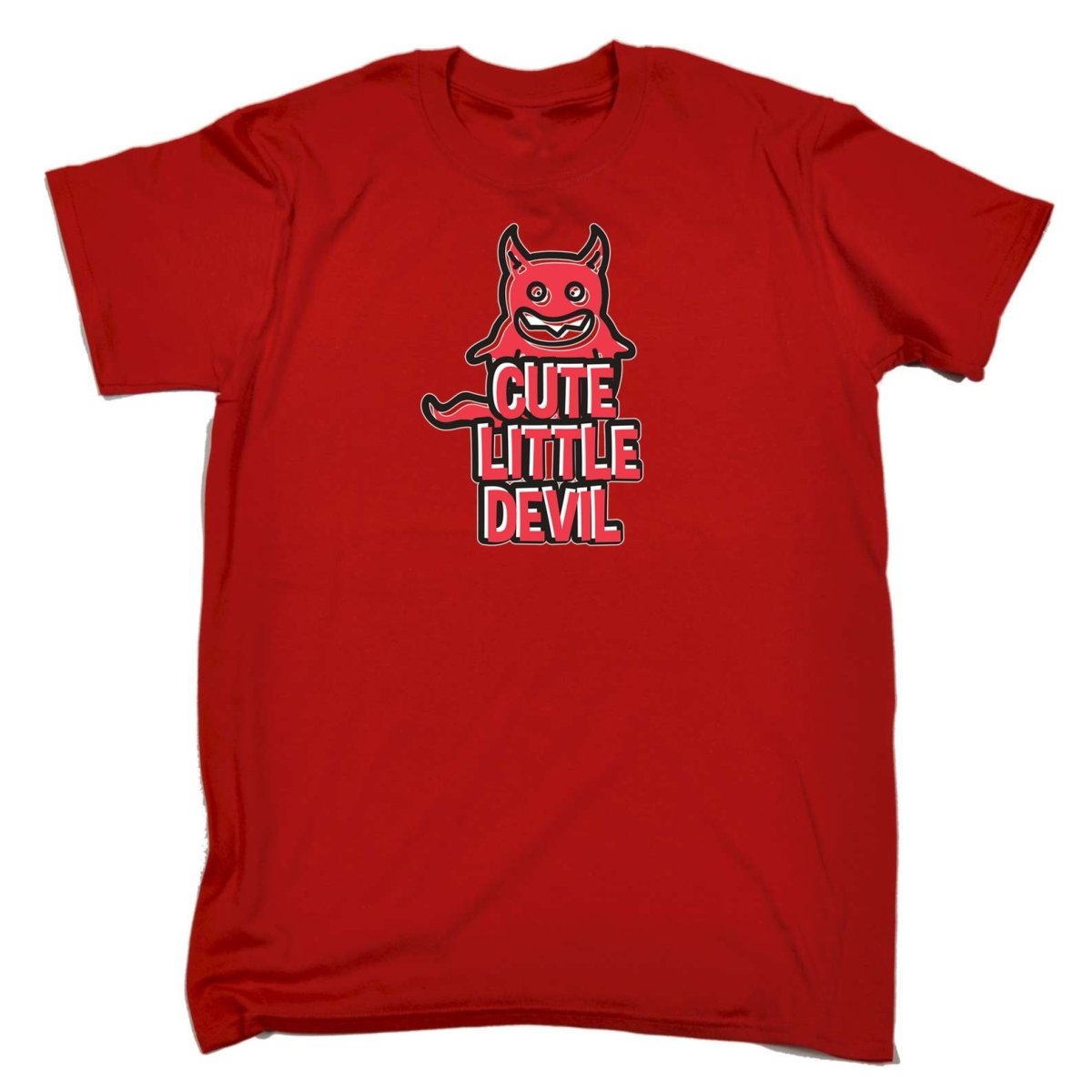 Cute Little Devil - Mens Funny T-Shirt Tshirts - 123t Australia | Funny T-Shirts Mugs Novelty Gifts