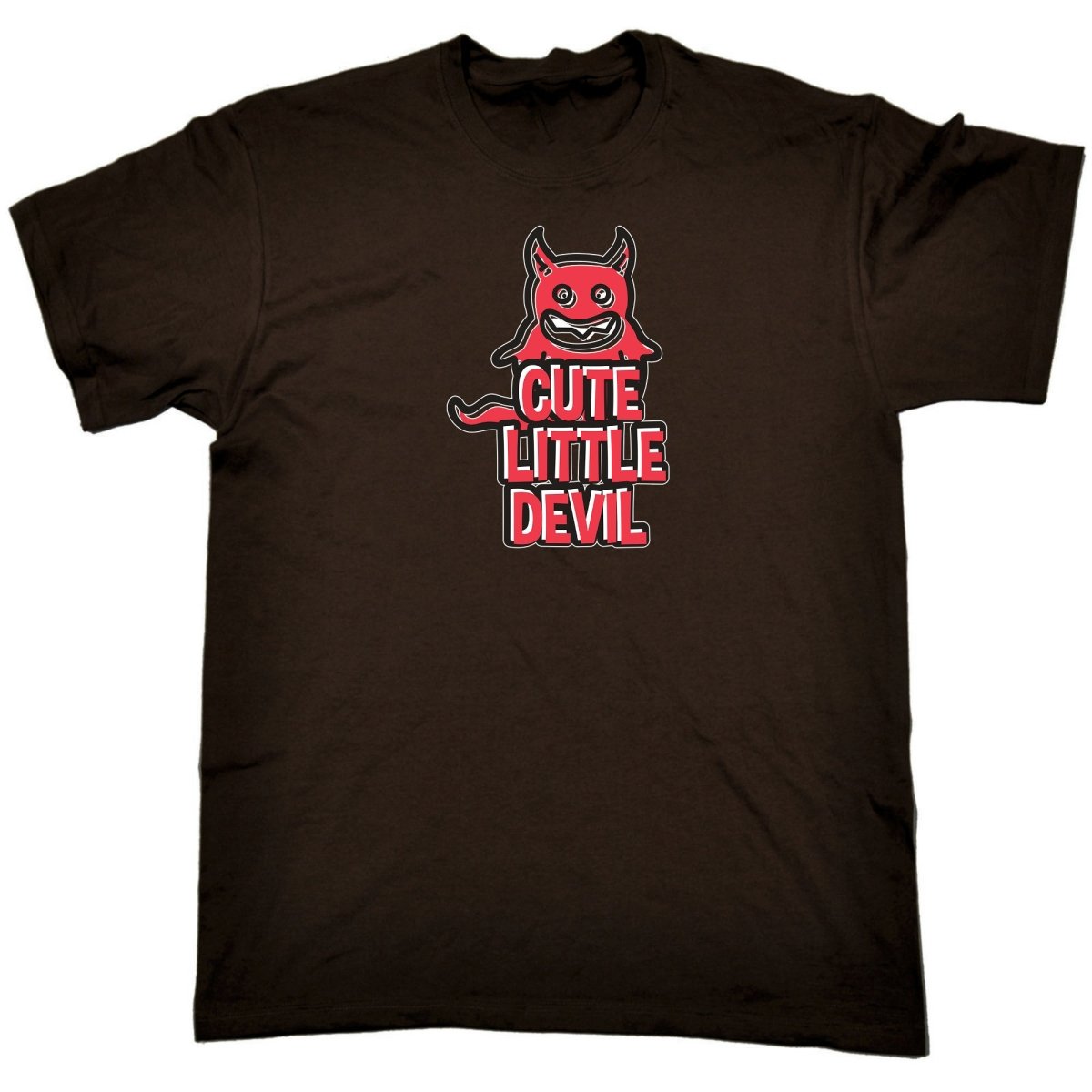 Cute Little Devil - Mens Funny T-Shirt Tshirts - 123t Australia | Funny T-Shirts Mugs Novelty Gifts