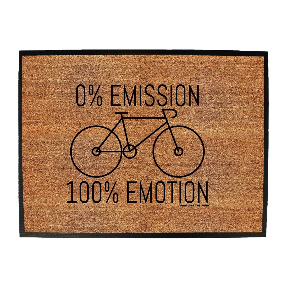 Cycling Rltw 0 Emissions 100 Emotion - Funny Novelty Doormat Man Cave Floor mat - 123t Australia | Funny T-Shirts Mugs Novelty Gifts