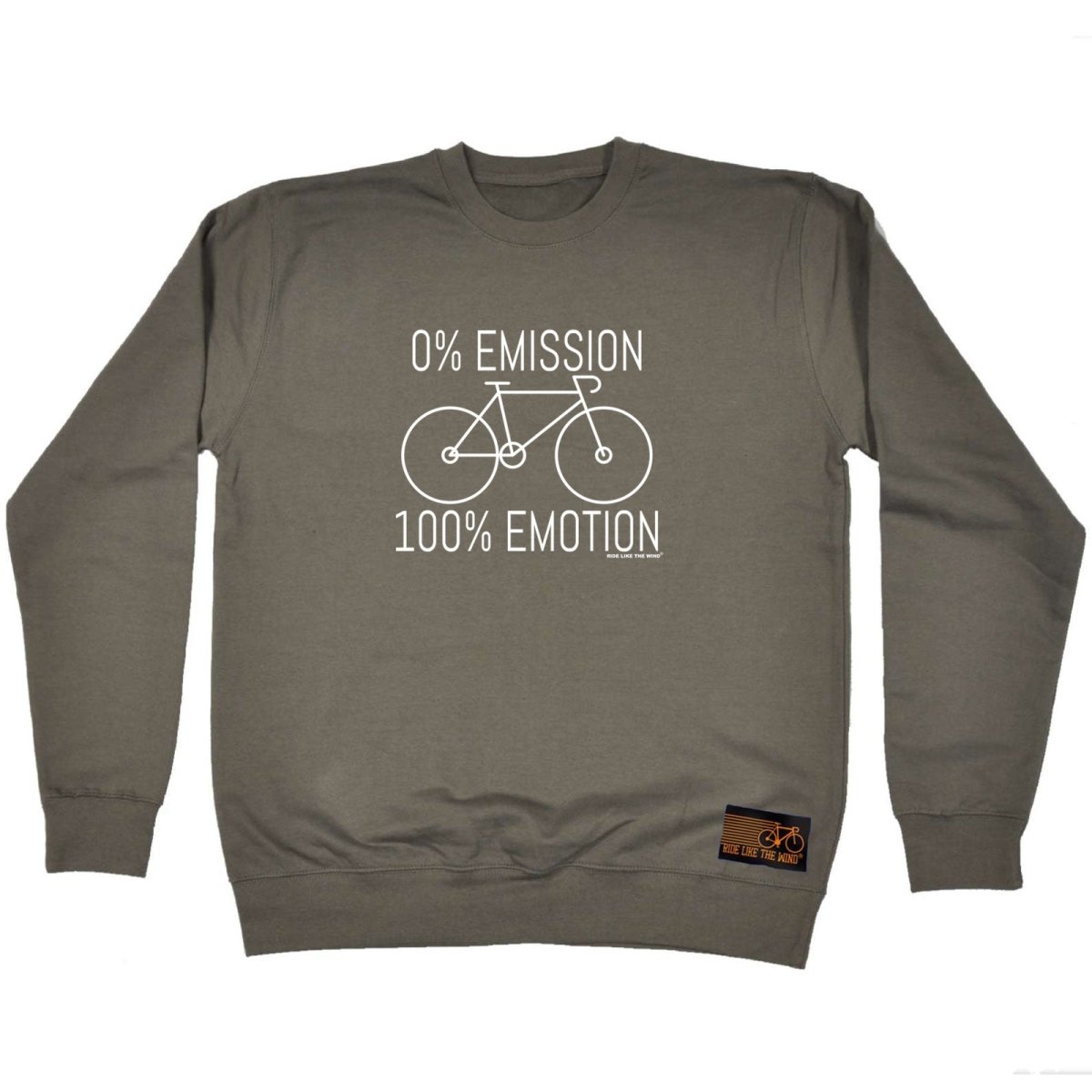 Cycling Rltw 0 Emissions 100 Emotion - Funny Novelty Sweatshirt - 123t Australia | Funny T-Shirts Mugs Novelty Gifts