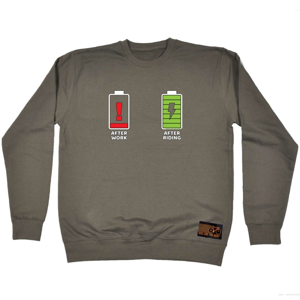 Cycling Rltw After Work After Riding - Funny Novelty Sweatshirt - 123t Australia | Funny T-Shirts Mugs Novelty Gifts