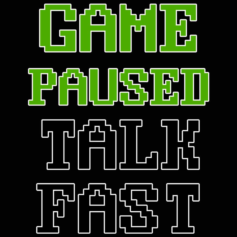 Game Paused Talk Fast Gamer Gaming - Mens 123t Funny T-Shirt Tshirts