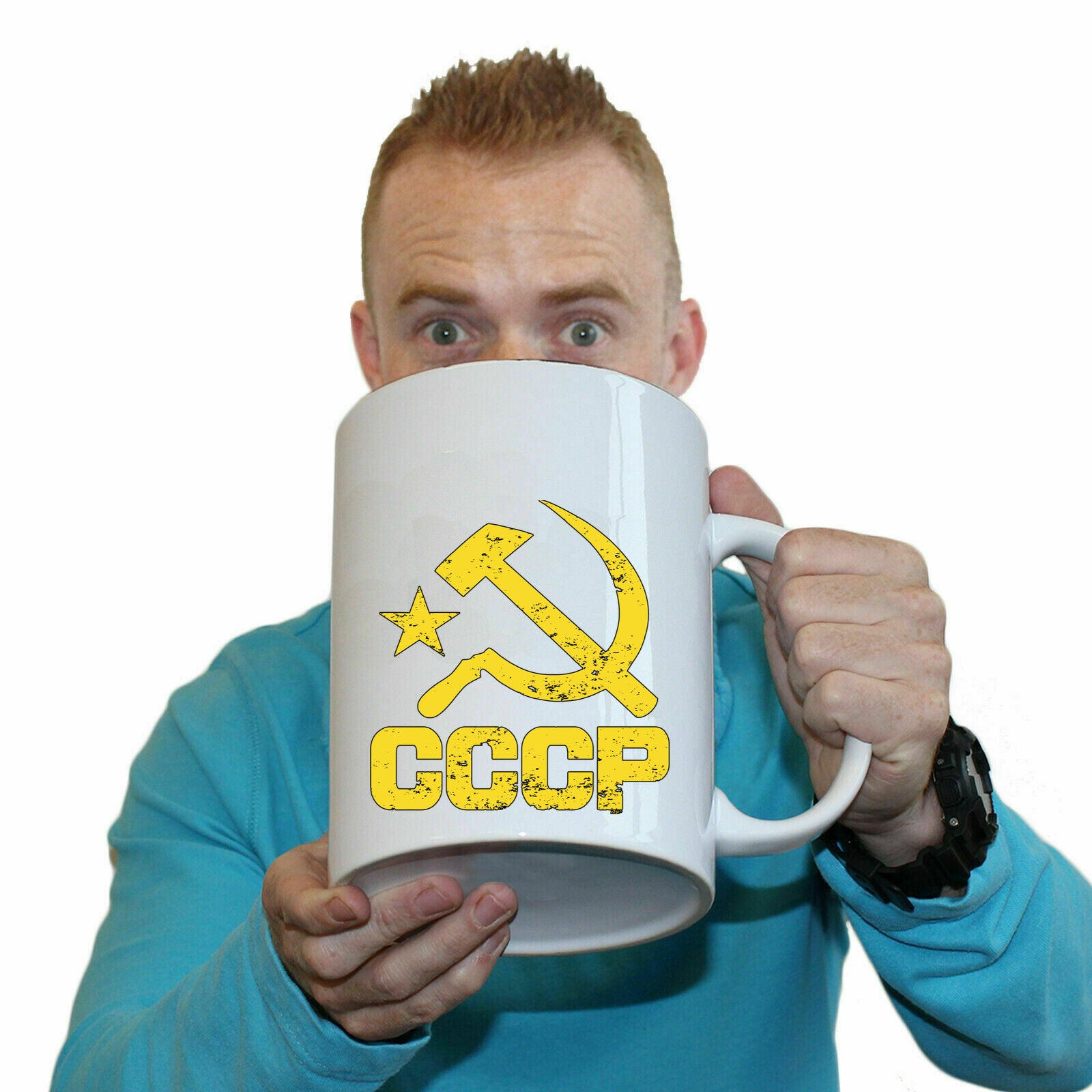 Cccp Yellow - Funny Giant 2 Litre Mug Cup