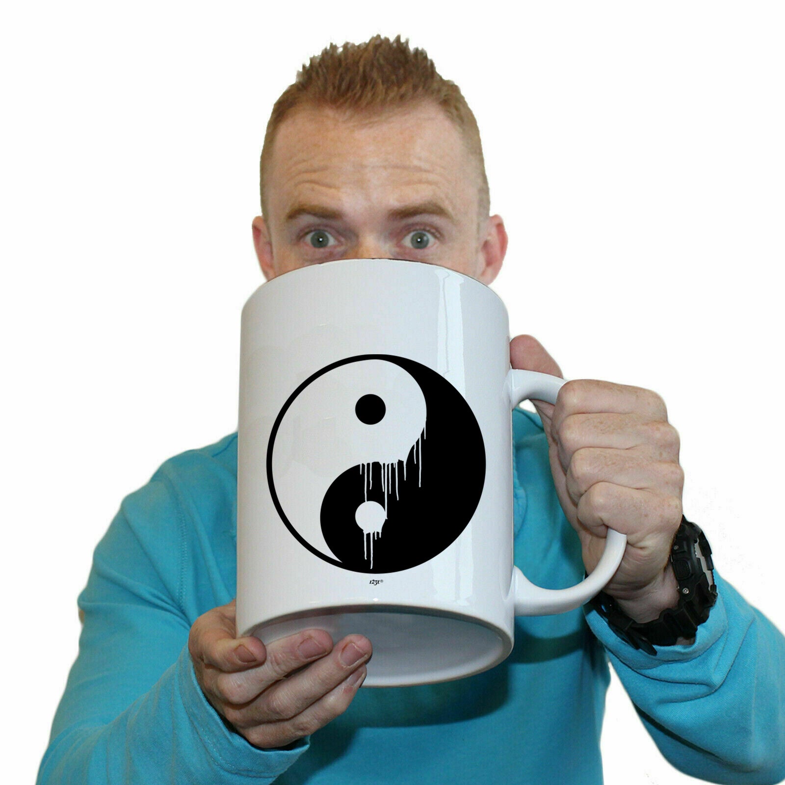 Yin Yang Dripping - Funny Giant 2 Litre Mug