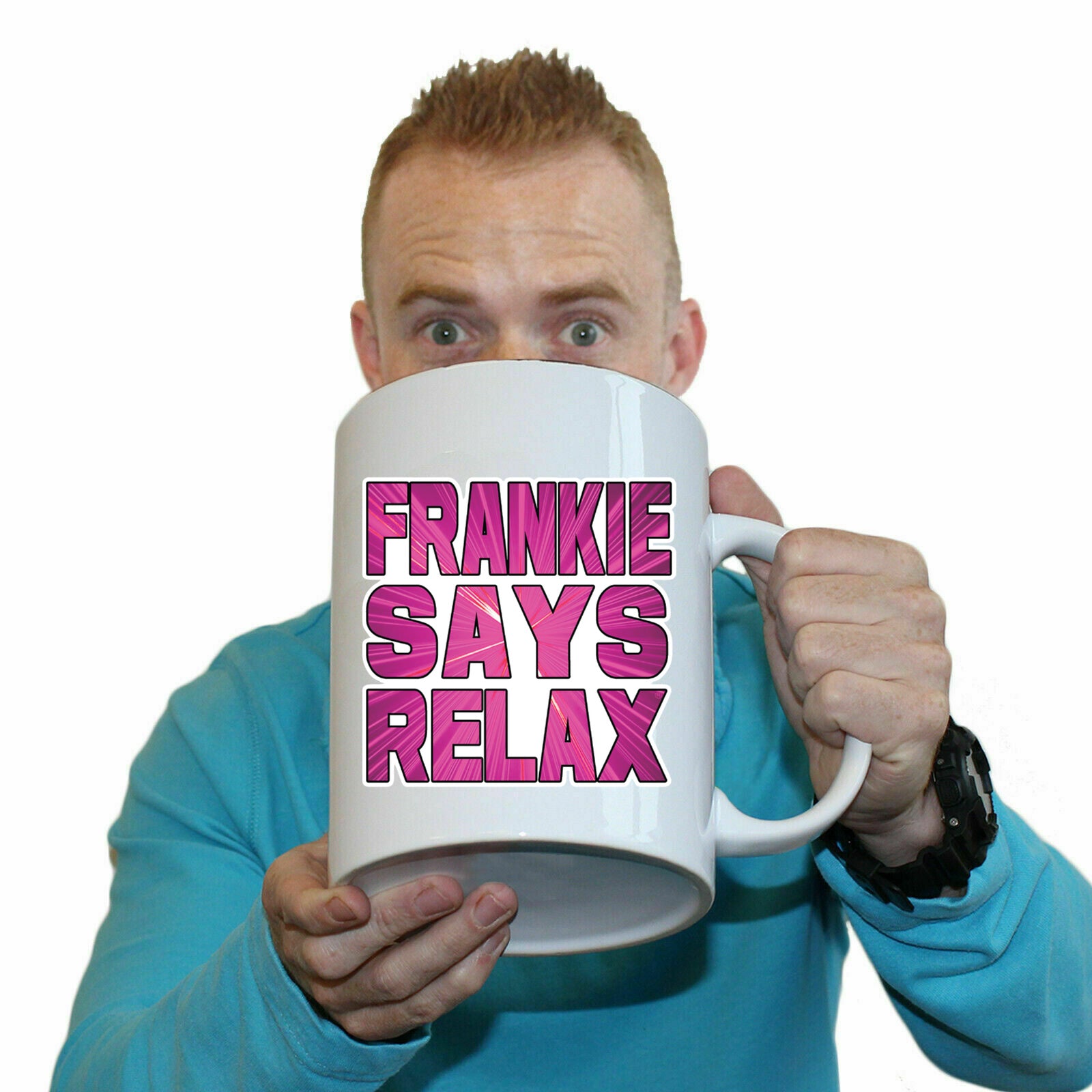 Frankie Pink Lazer - Funny Giant 2 Litre Mug Cup