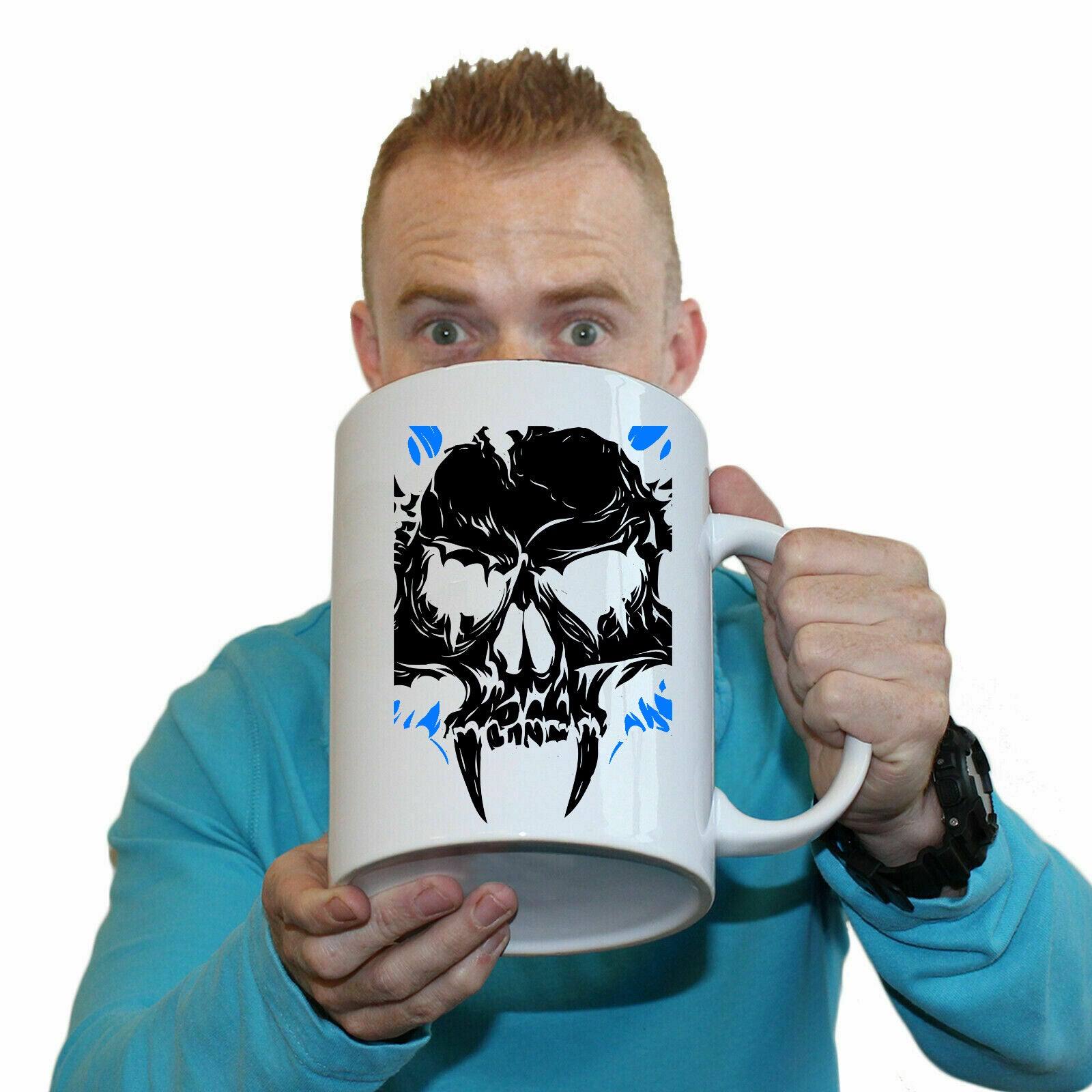 Vampire Skull - Funny Giant 2 Litre Mug