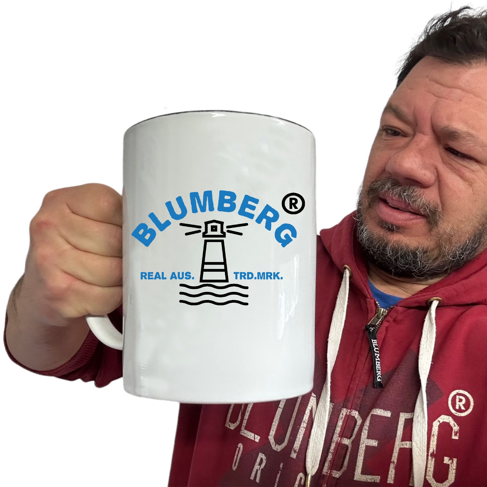 Blumberg Lighthouse Back Australia - Funny Giant 2 Litre Mug