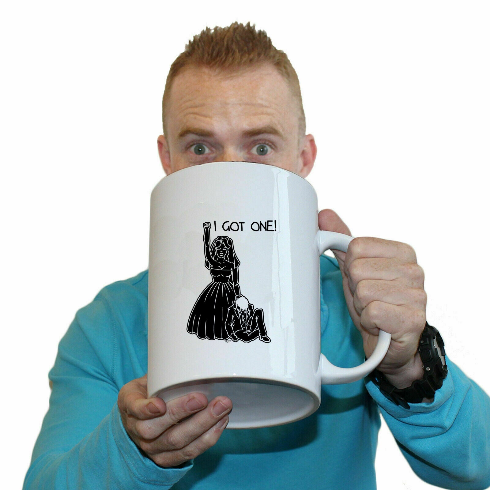 Got One Bride Married - Funny Giant 2 Litre Mug Cup