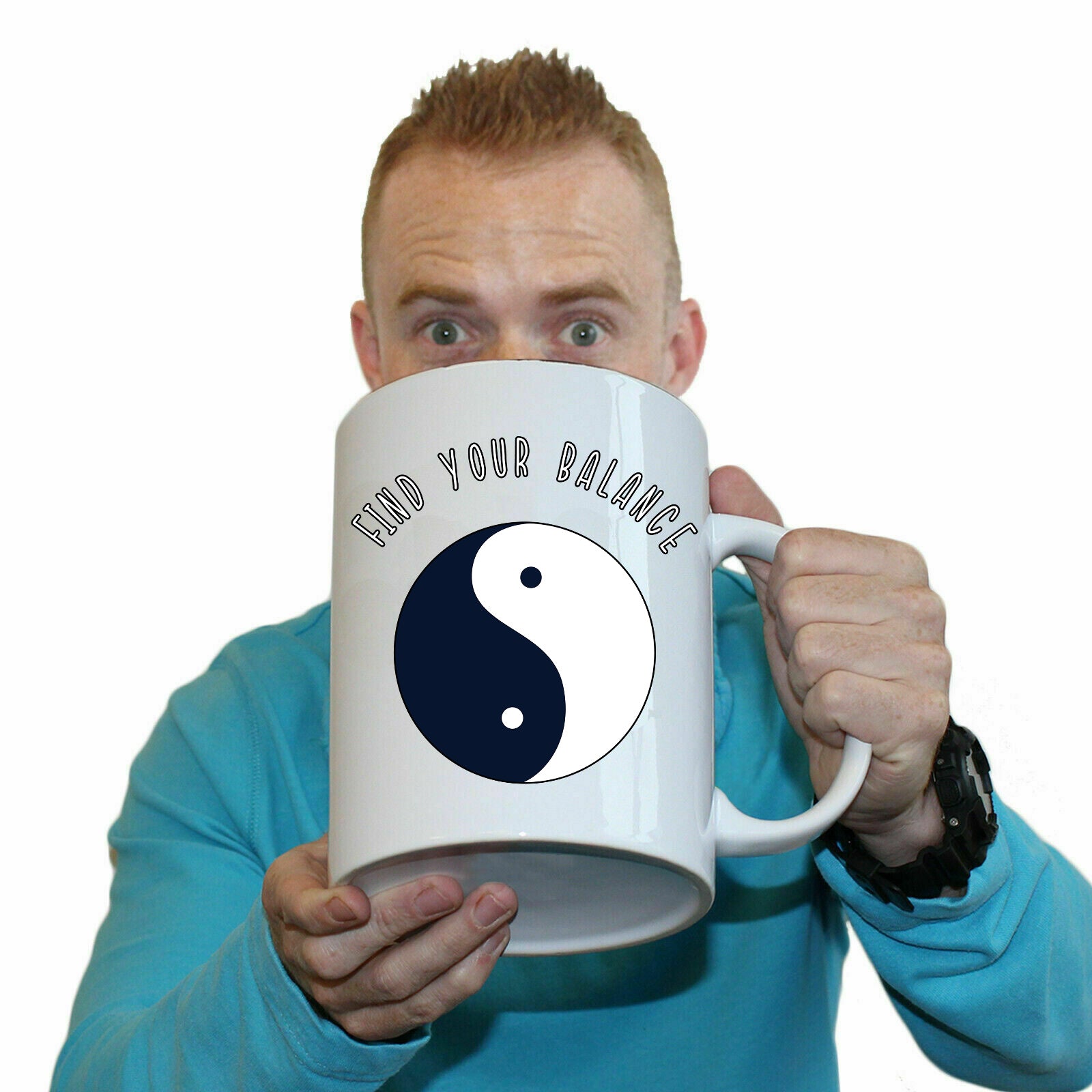 Find Your Balance - Funny Giant 2 Litre Mug