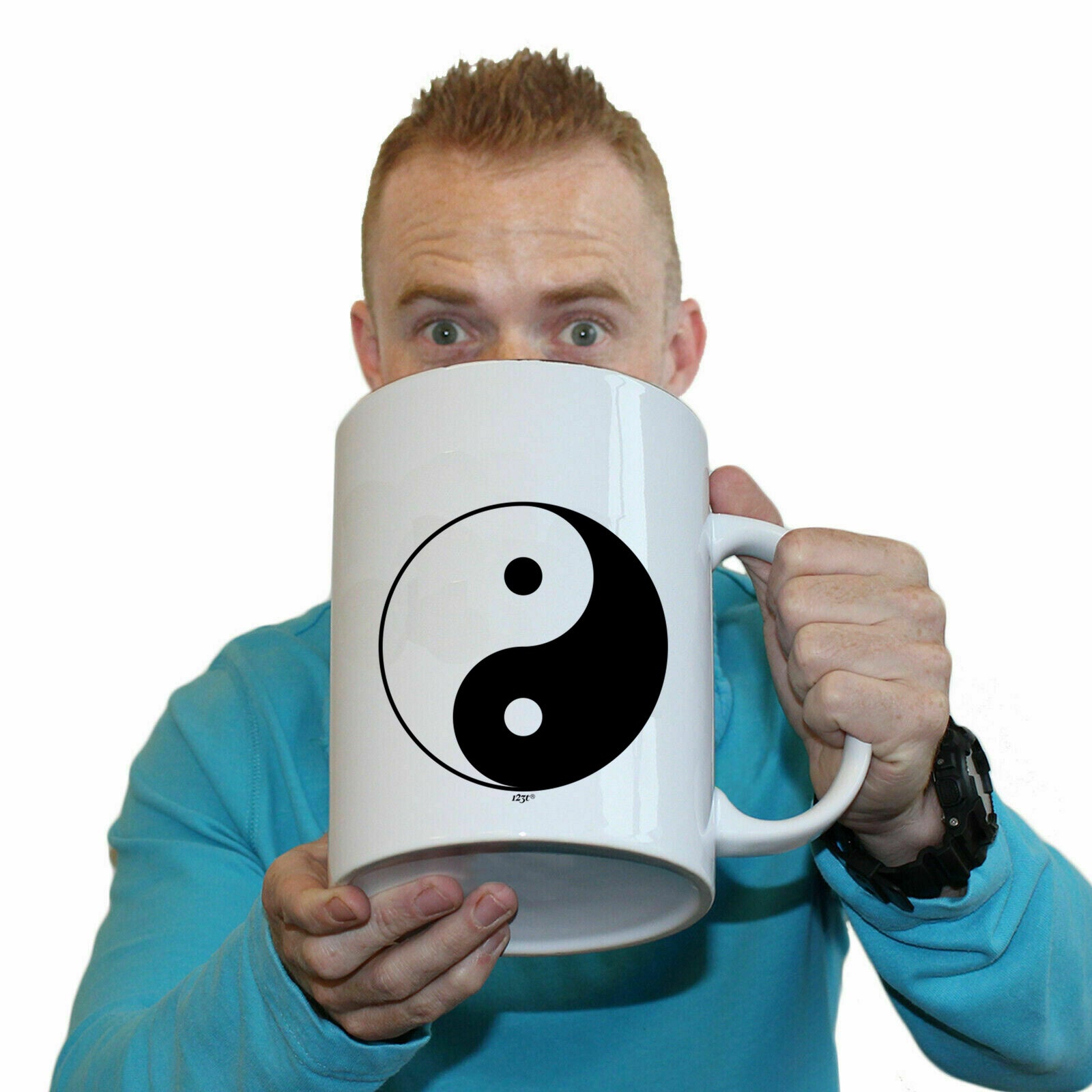 Yin Yang Solid - Funny Giant 2 Litre Mug
