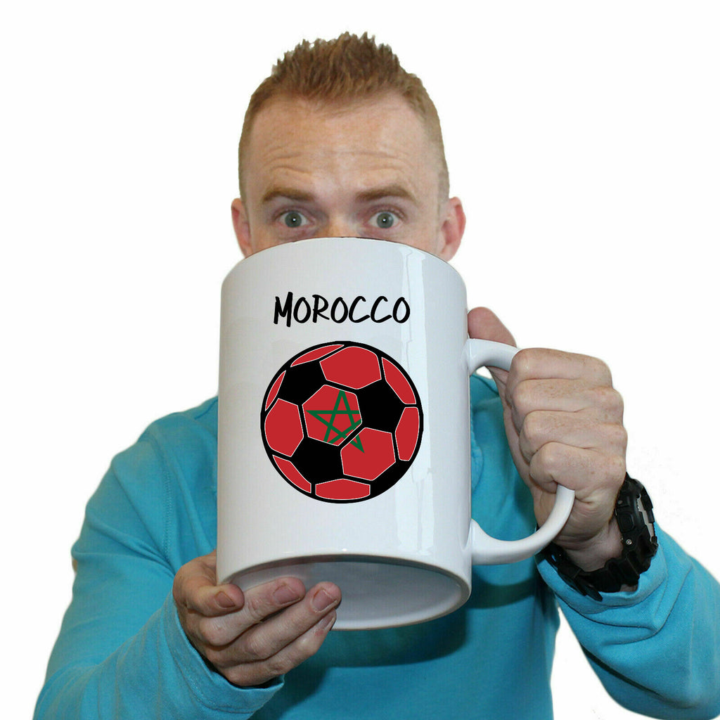 Morocco Football - Funny Giant 2 Litre Mug