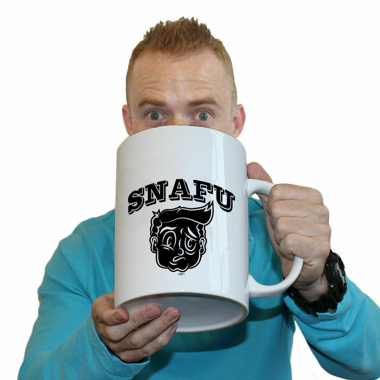 Snafu Face - Funny Giant 2 Litre Mug