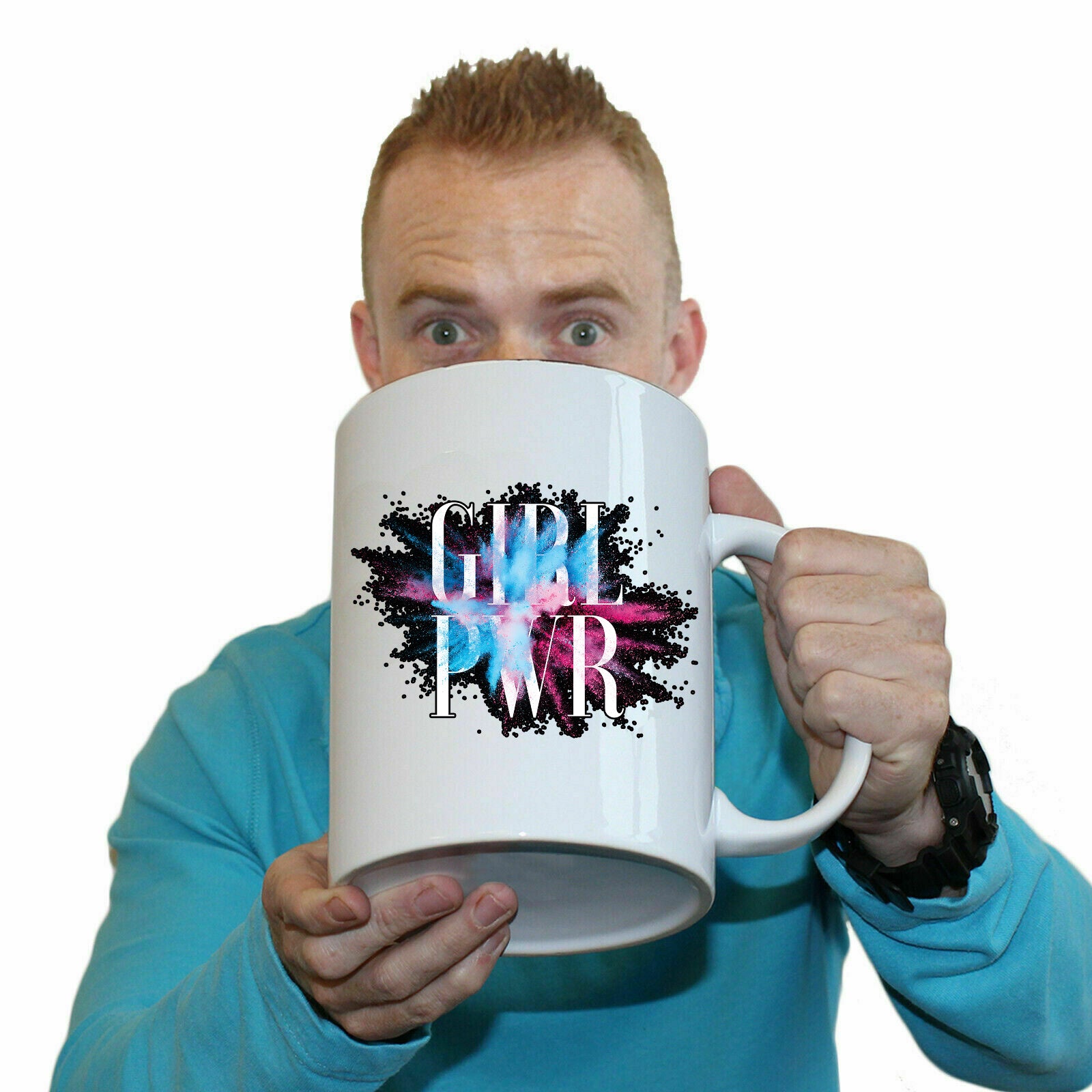 Girl Power Pwr - Funny Giant 2 Litre Mug