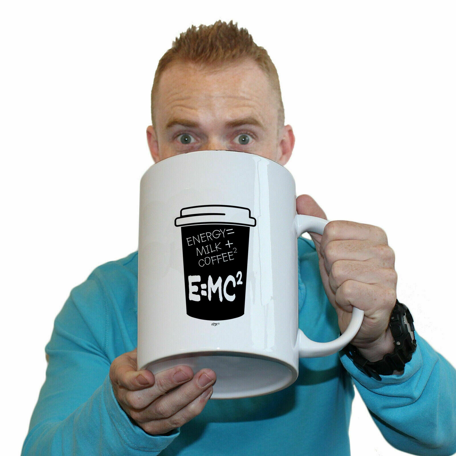 Energy Milk Coffee - Funny Giant 2 Litre Mug Cup