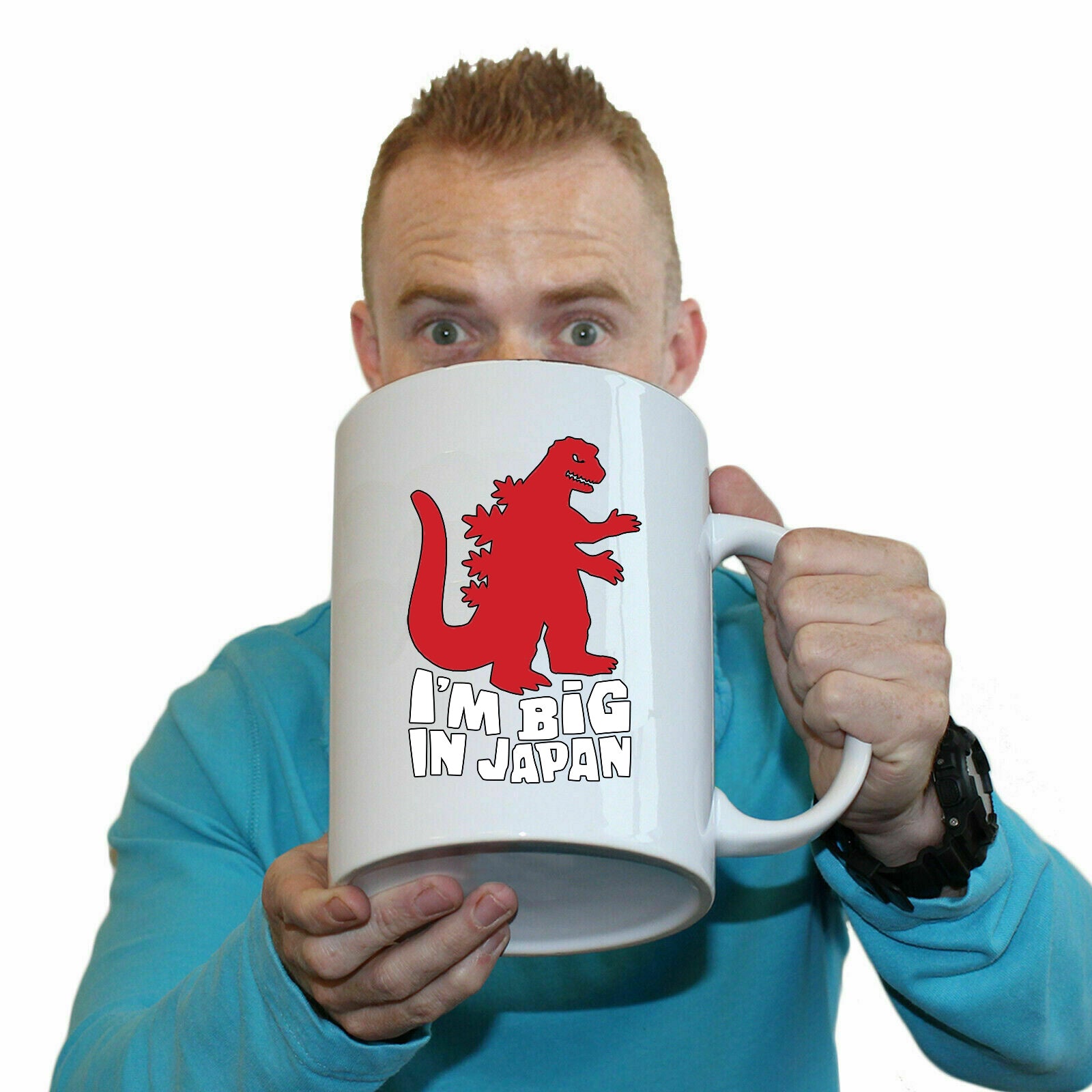 Im Big In Japan Lizard - Funny Giant 2 Litre Mug