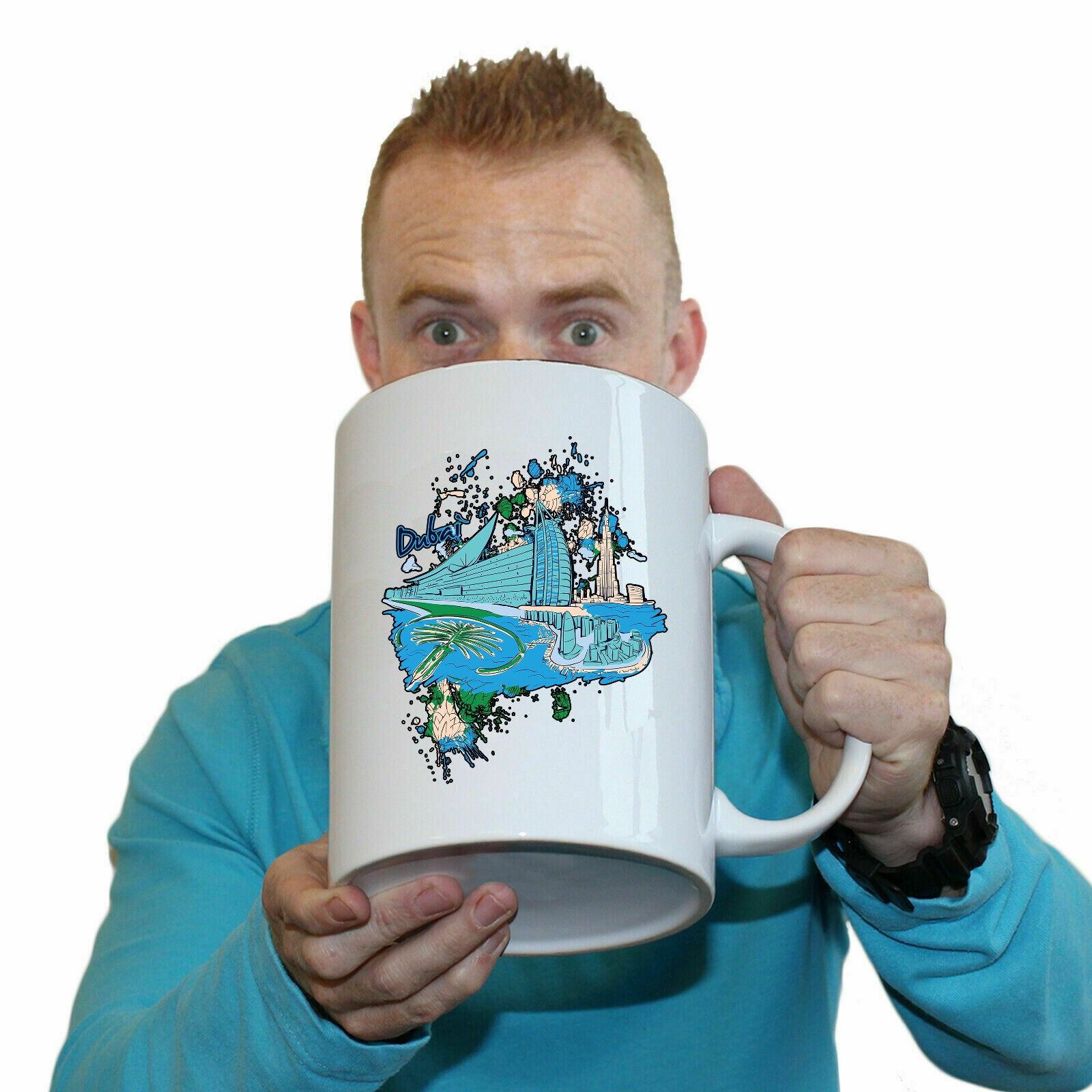Dubai - Funny Giant 2 Litre Mug
