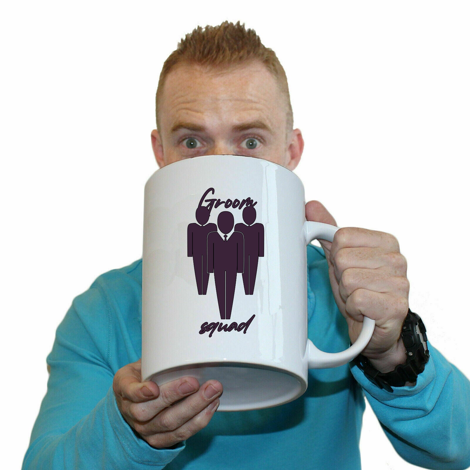 Groom Squad Wedding Party - Funny Giant 2 Litre Mug