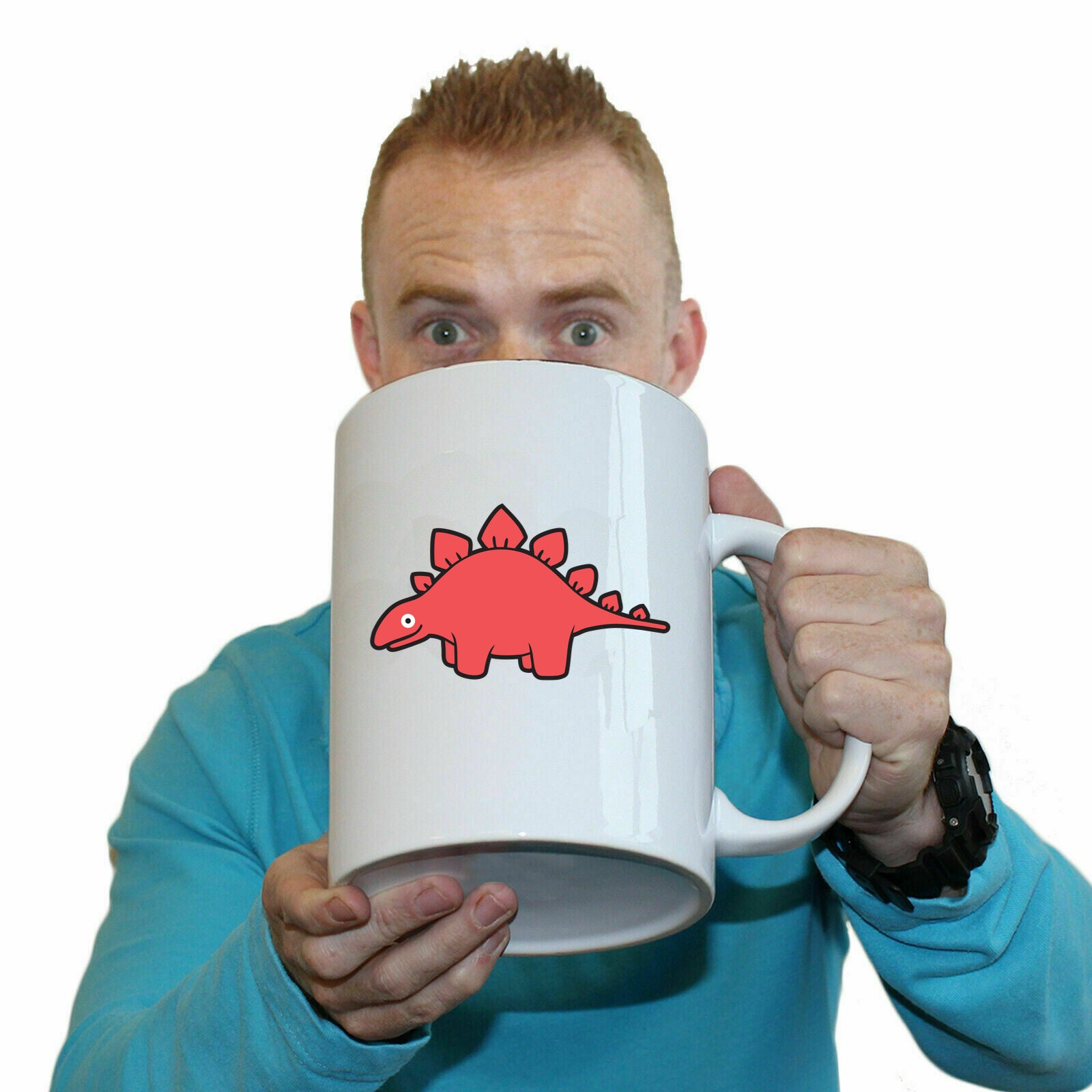 Dinosaur Stegasaurus Ani Mates - Funny Giant 2 Litre Mug Cup