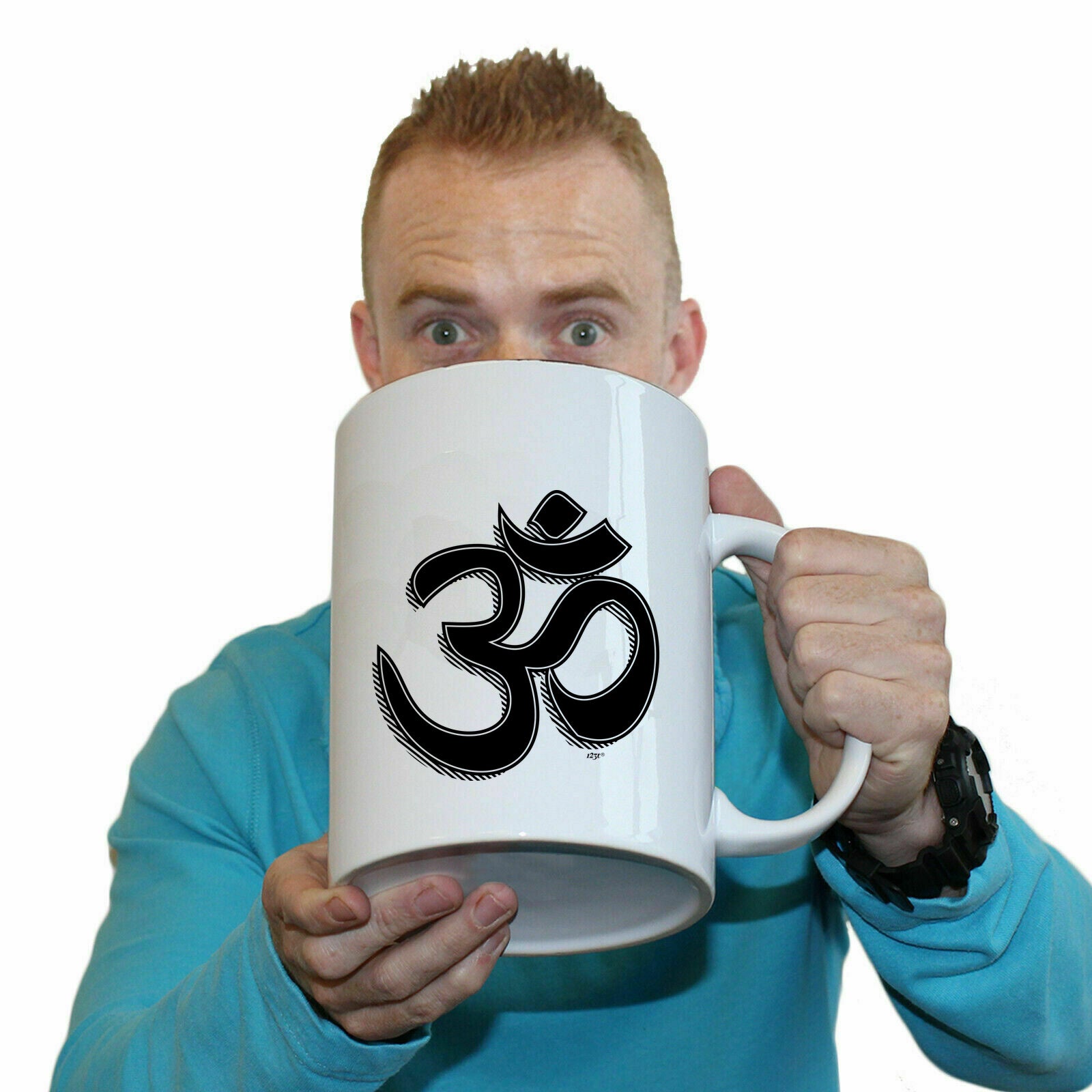 Om Sign - Funny Giant 2 Litre Mug