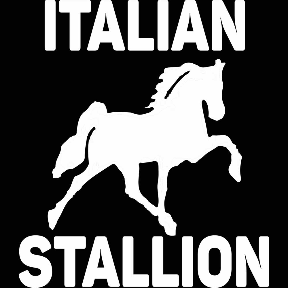 Italian Stallion Italy Horse - Mens 123t Funny T-Shirt Tshirts
