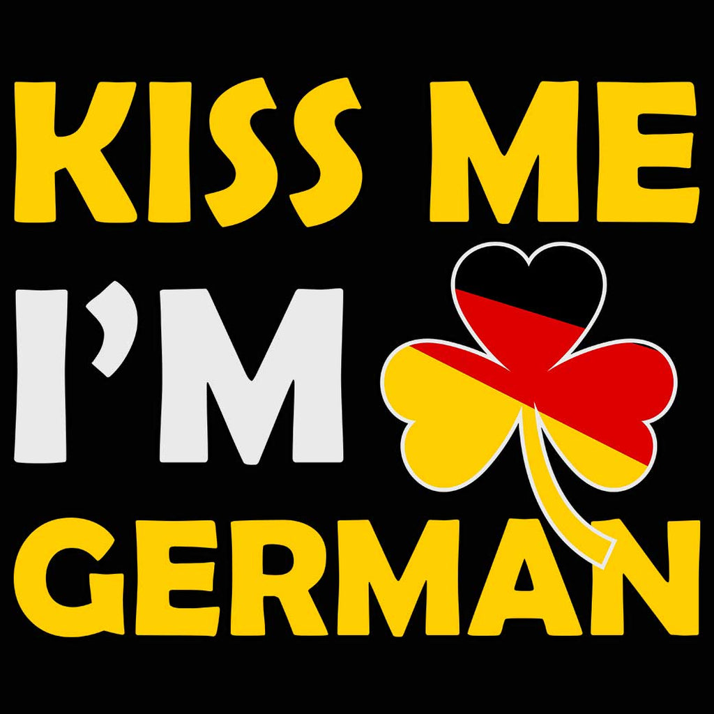 Kiss Me Im German Germany Flag Lucky - Mens 123t Funny T-Shirt Tshirts