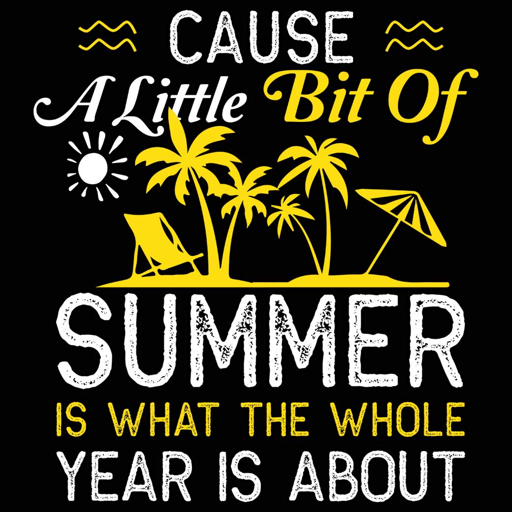 Little Bit Of Summer Is What The Whole Year Is About - Mens 123t Funny T-Shirt Tshirts