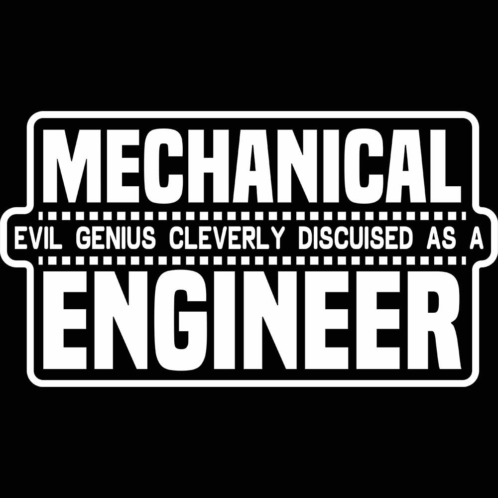 Mechanical Evil Engineer - Mens 123t Funny T-Shirt Tshirts