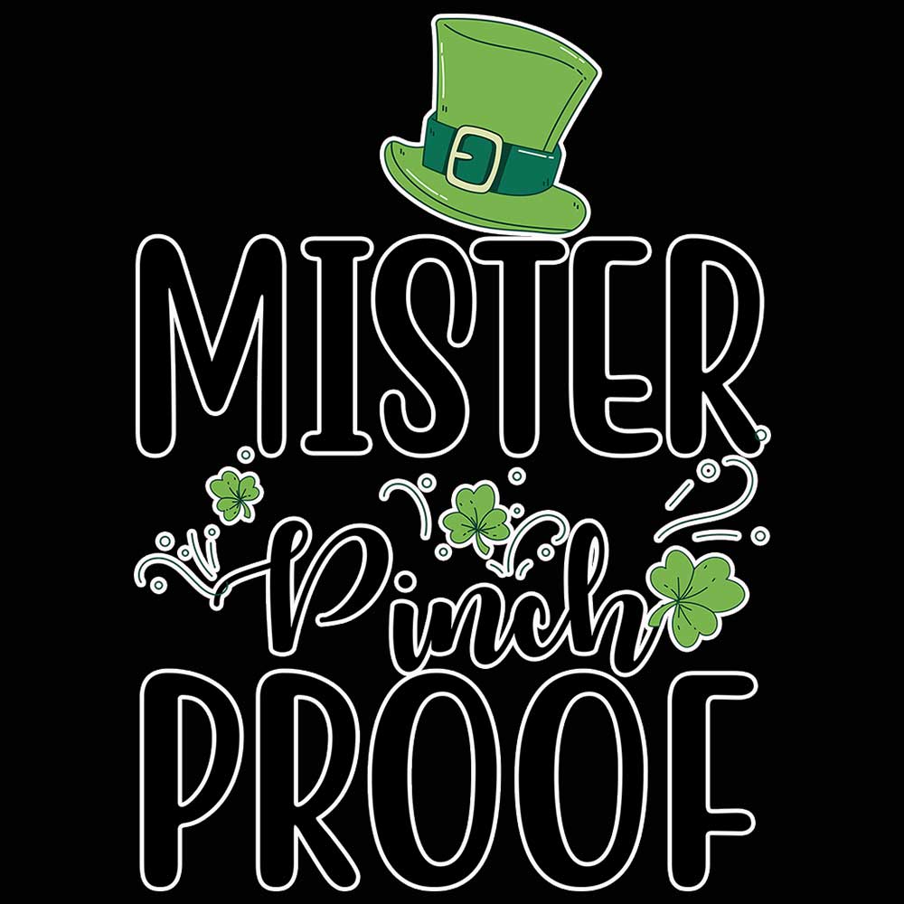 Mister Pinch Proof Irish St Patricks Day Ireland - Mens 123t Funny T-Shirt Tshirts