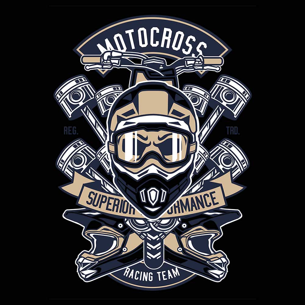 Motocross Racing Team Dirt Bike - Mens 123t Funny T-Shirt Tshirts