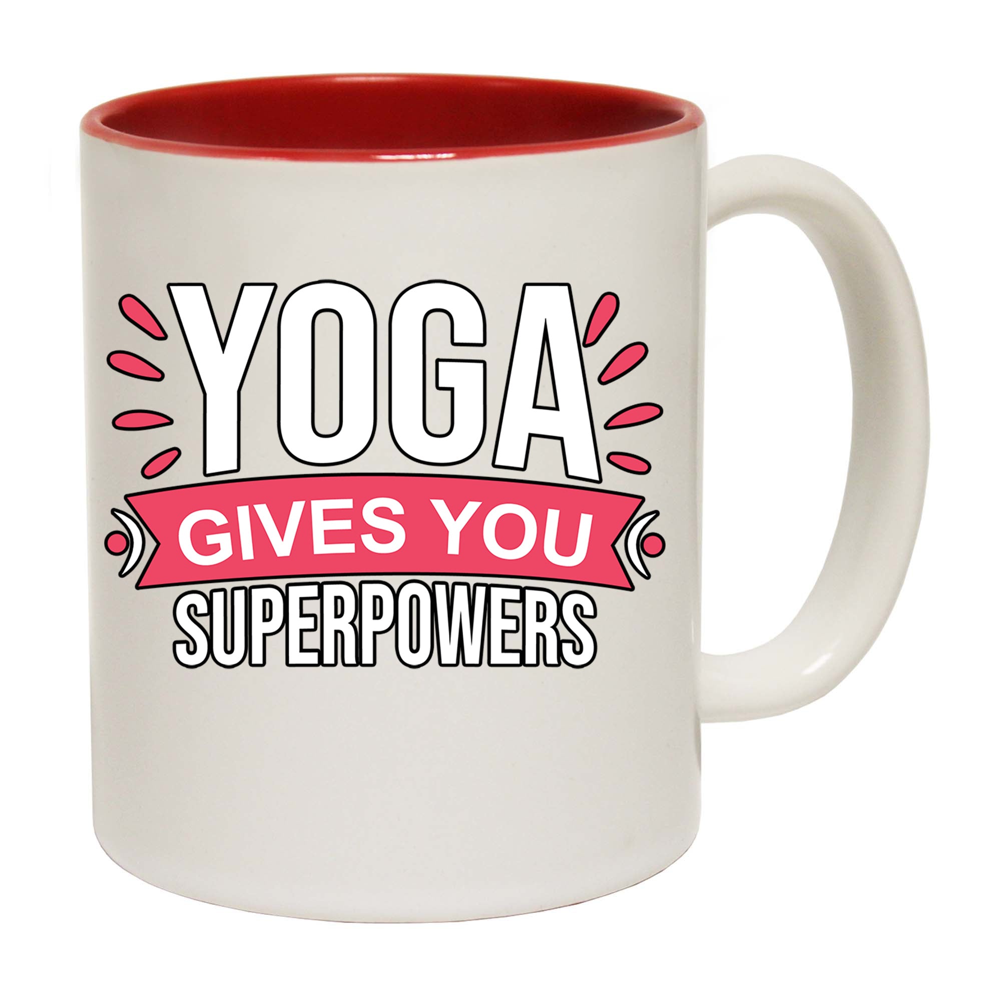 Yoga Gives You Superpowers - Funny Coffee Mug