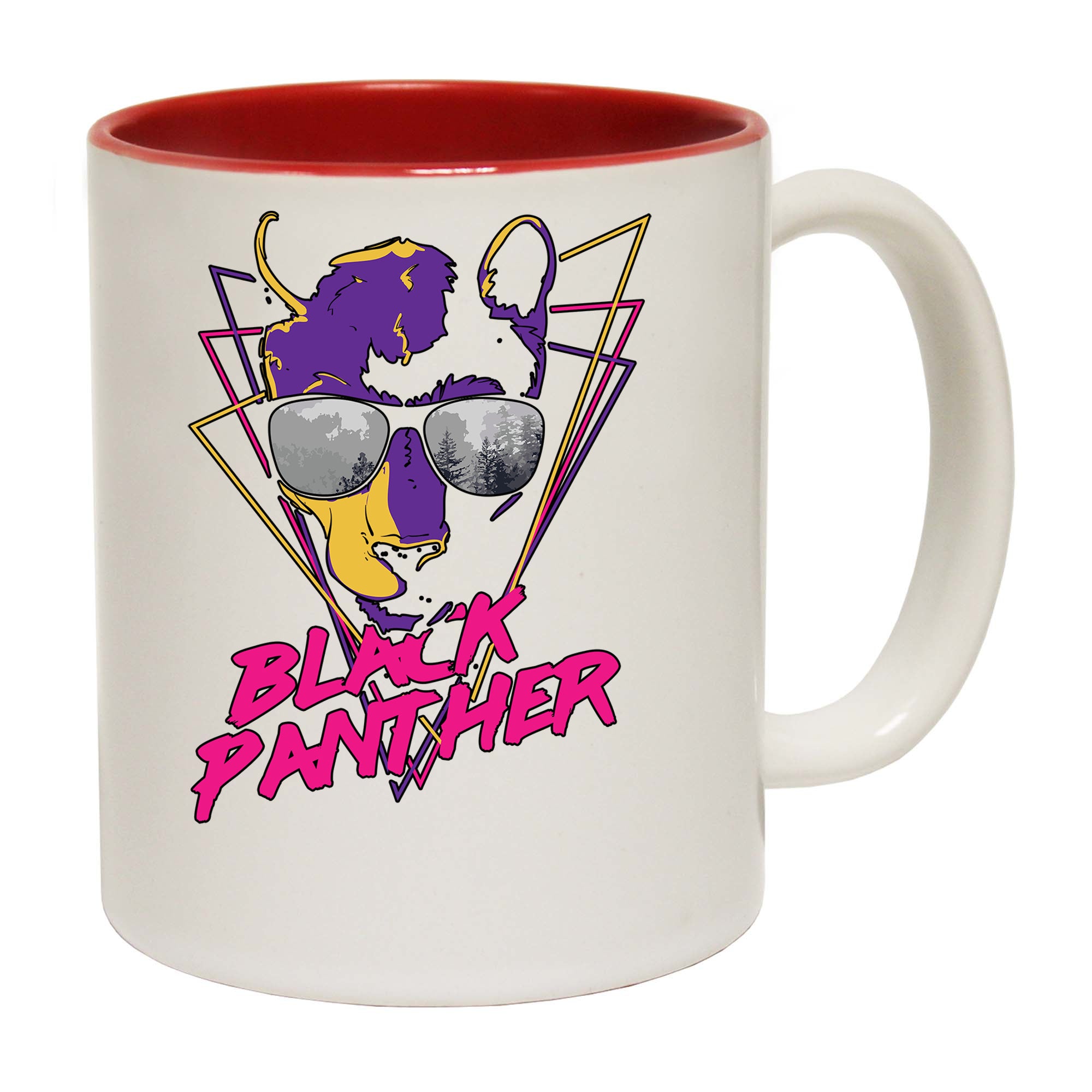 Black Panther Retro - Funny Coffee Mug