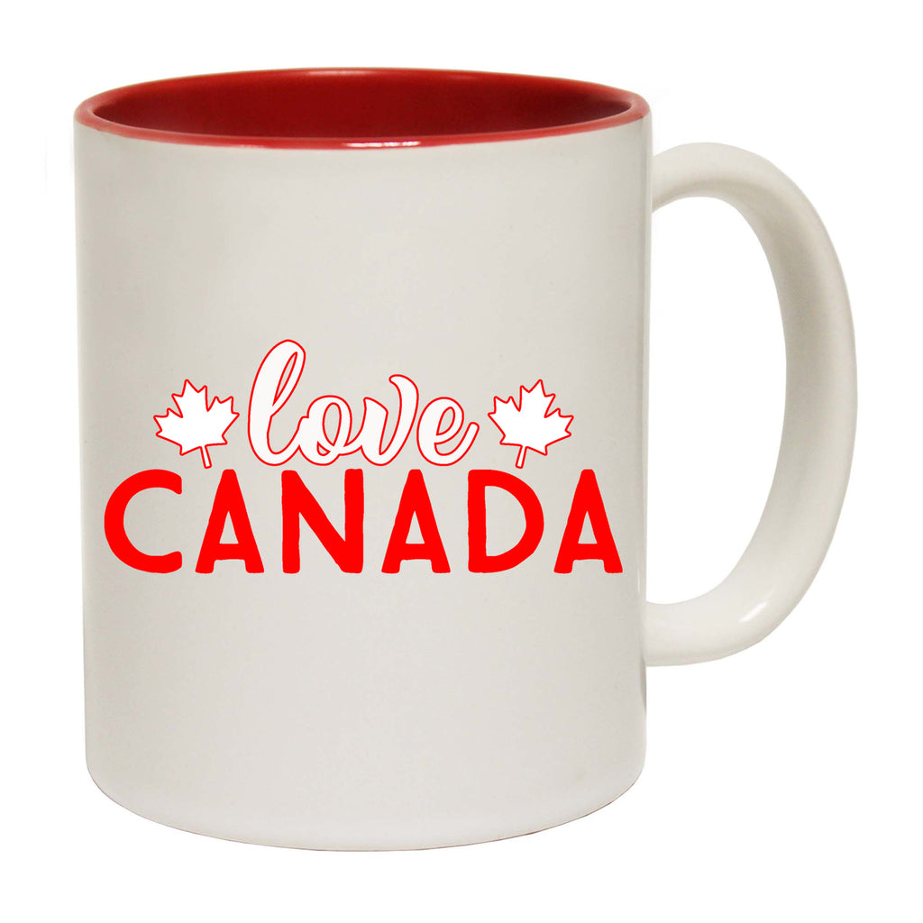 Love Canada Country Flag - Funny Coffee Mug