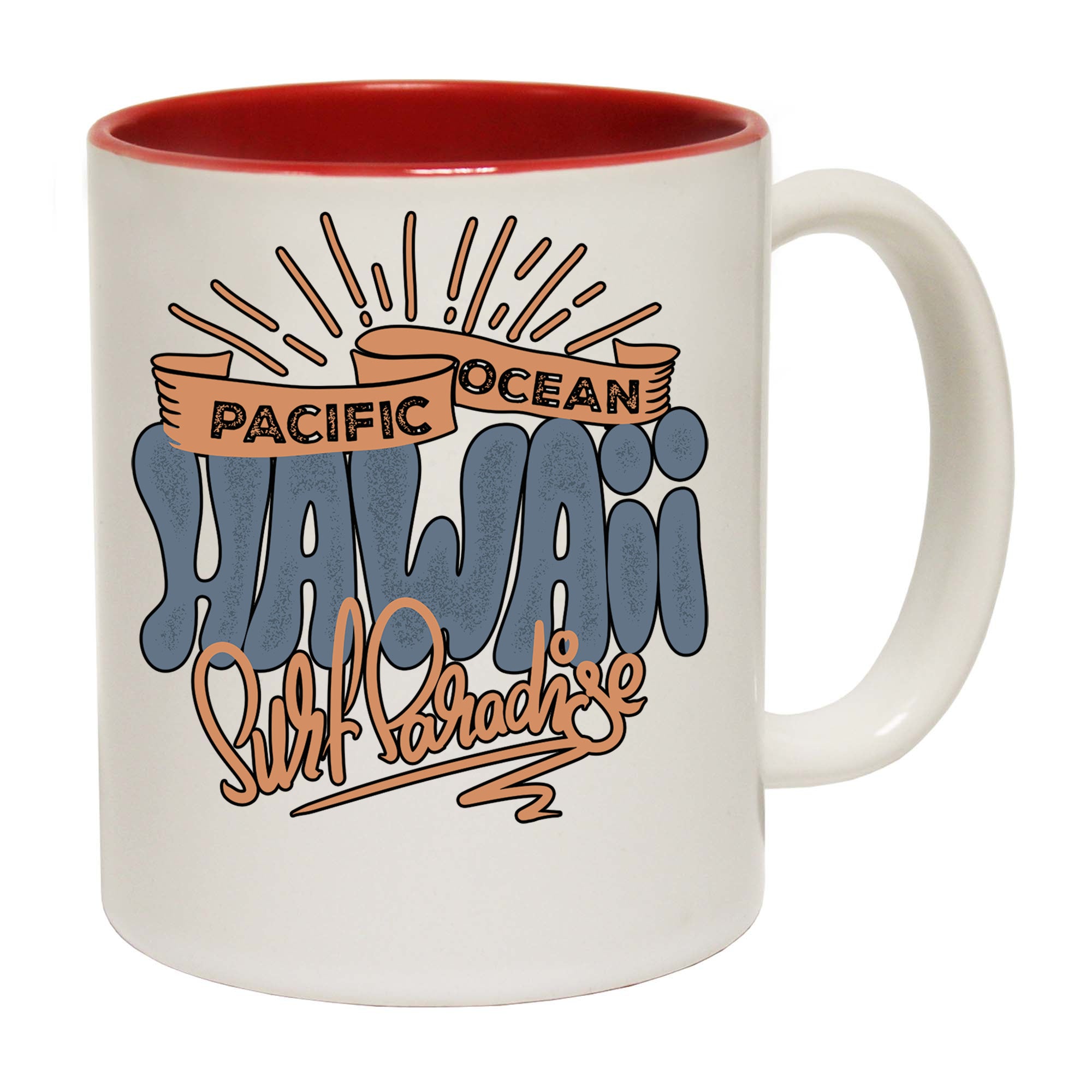 Pacific Ocean Hawaii Surf Paradise - Funny Coffee Mug