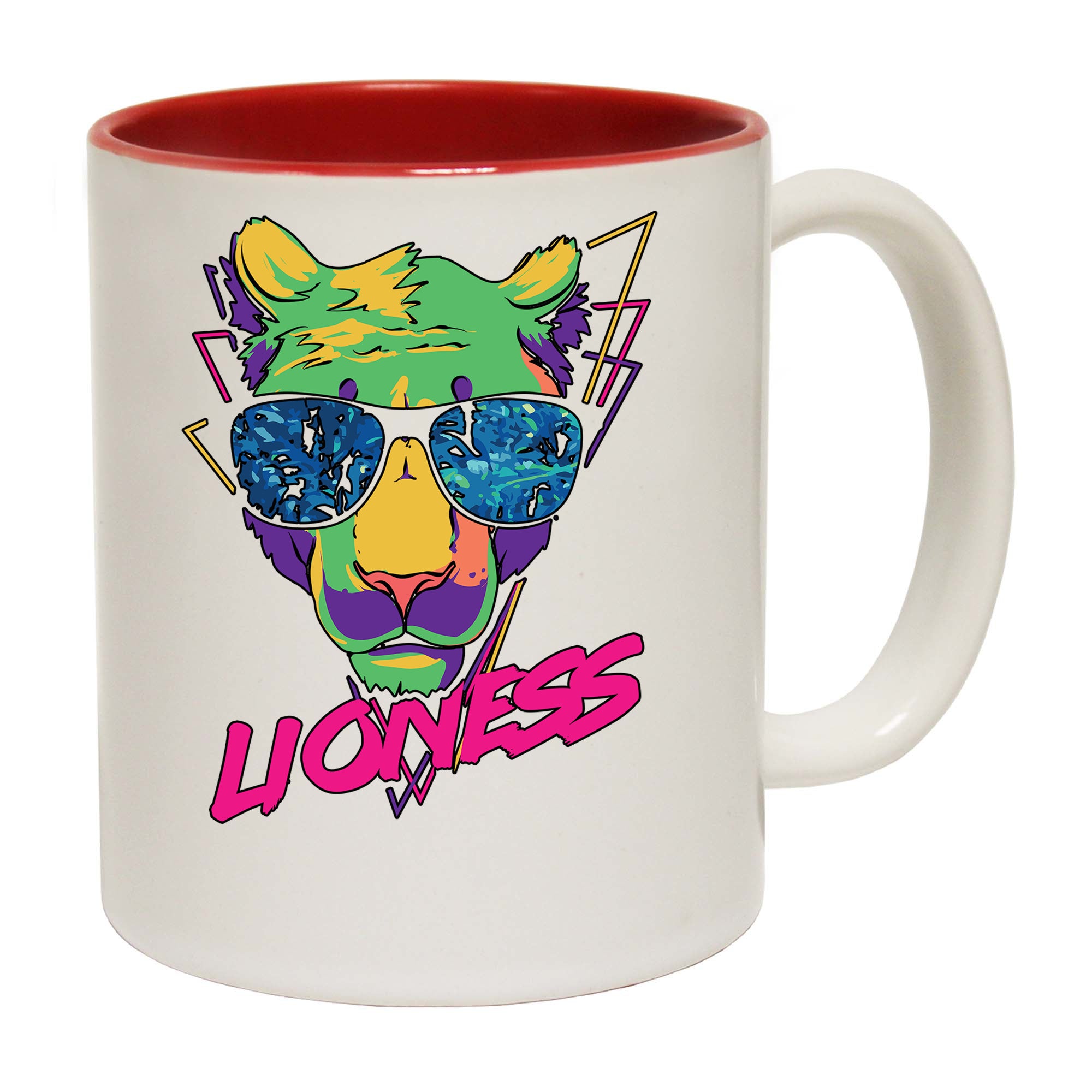 Lioness Retro Lion - Funny Coffee Mug