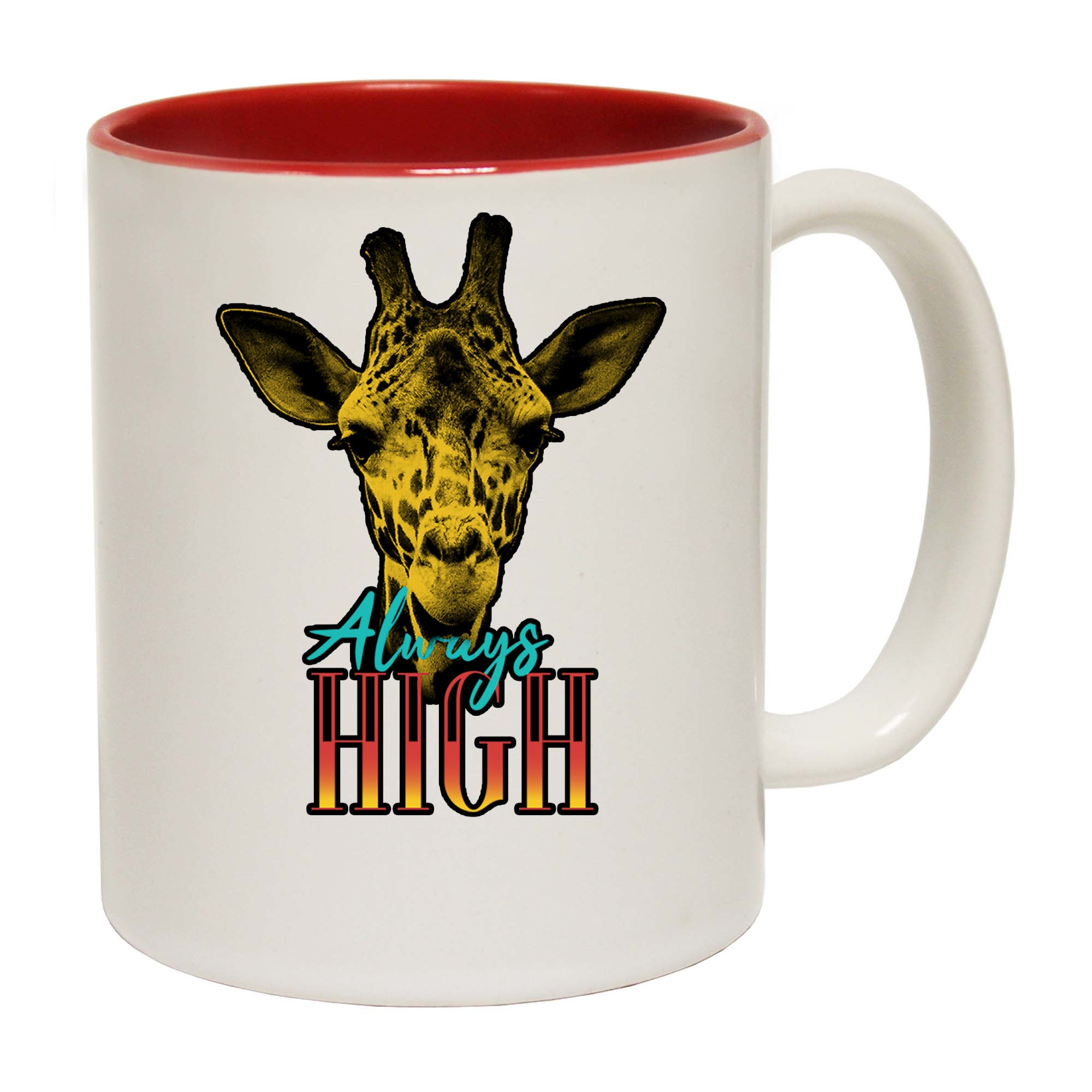 Always High Giraffe - Funny Coffee Mug