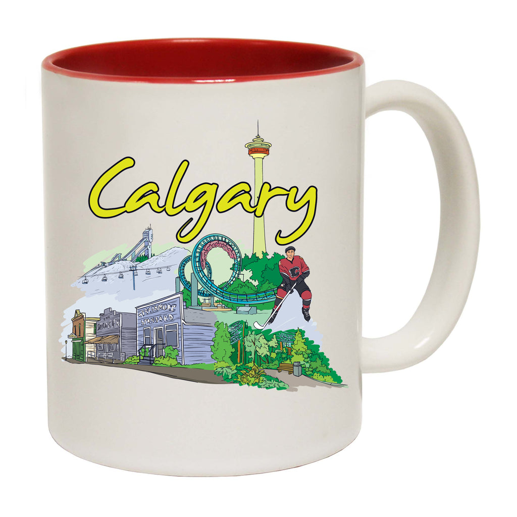 Calgary Canada Country Flag Destination - Funny Coffee Mug