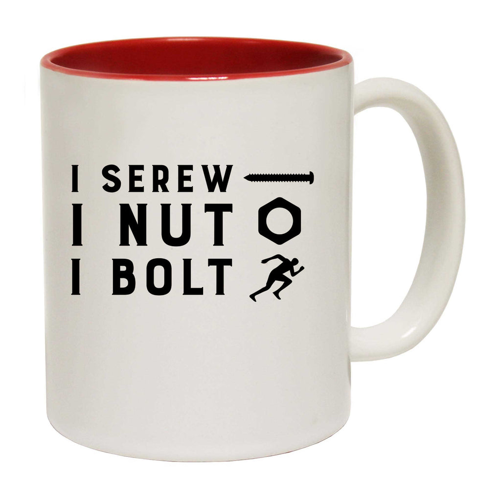 I Screw Nut Bolt Mechanic Running - Funny Coffee Mug