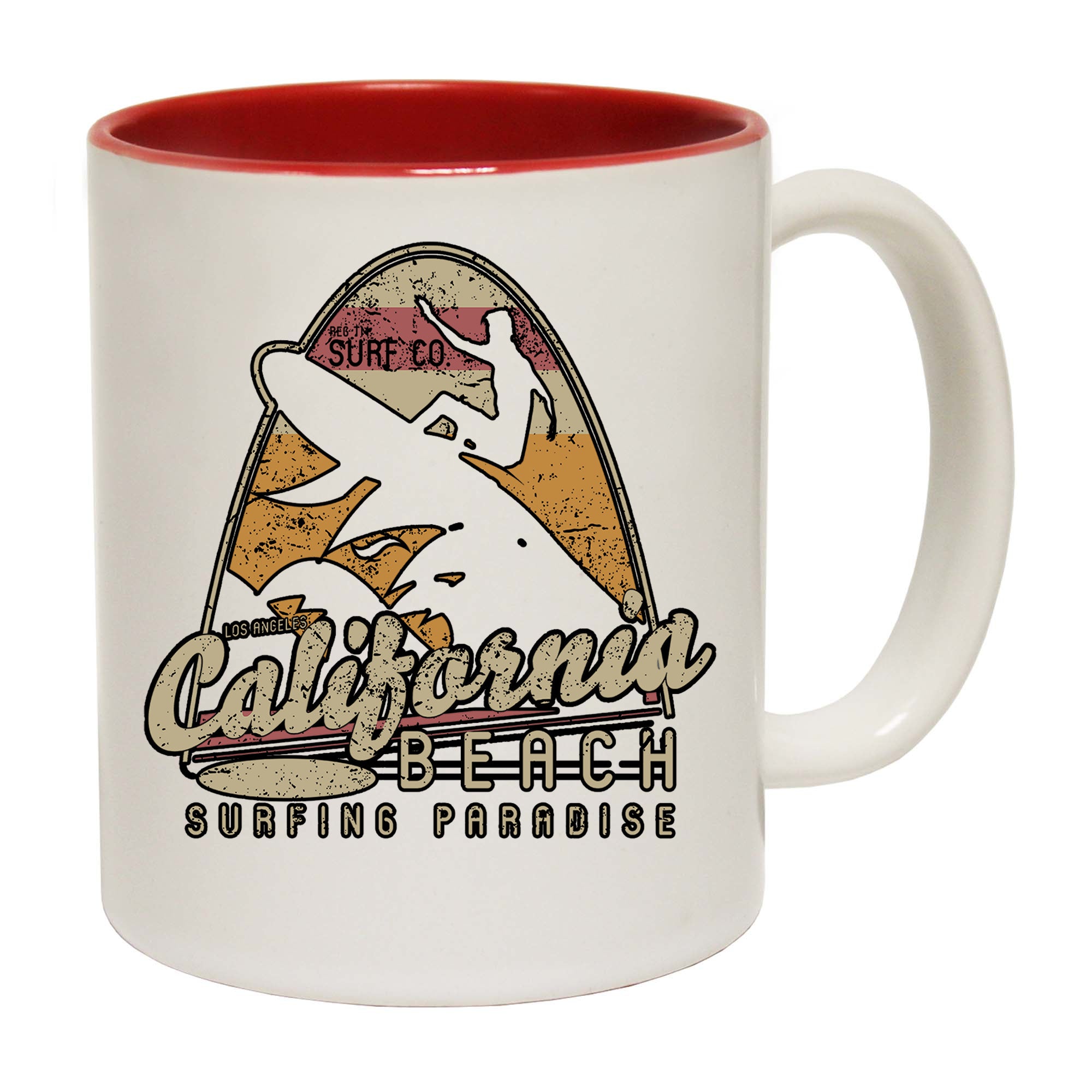 California Beach Surfing Paradise Surf - Funny Coffee Mug